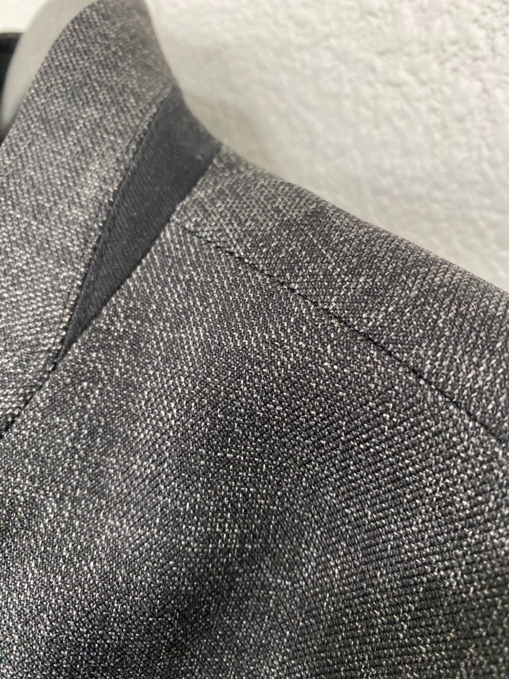 Black Label by Evan-Picone Open Notch Collarless Blazer Charcoal Gray NWT 16 - Picture 10 of 14